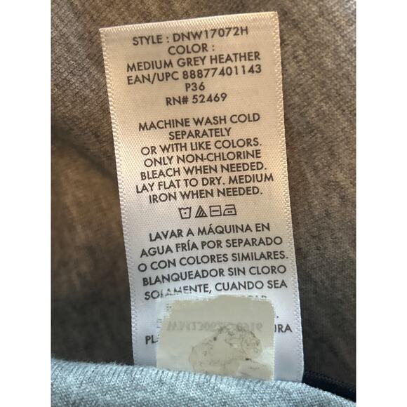 VGUC Danskin Now Women's Gray Zip Up Hoodie Jacket Drawstring Size 3X 22-24 - Picture 4 of 5